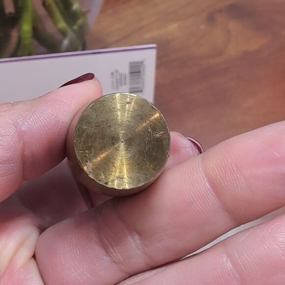 Vintage Miniature Brass Vase - Picture 4 of 7